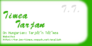 timea tarjan business card